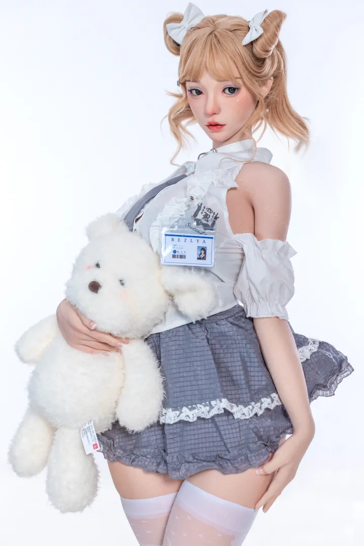 155см (5ft1) Чашка E Легкая силиконовая секс-кукла, Голова Albizia